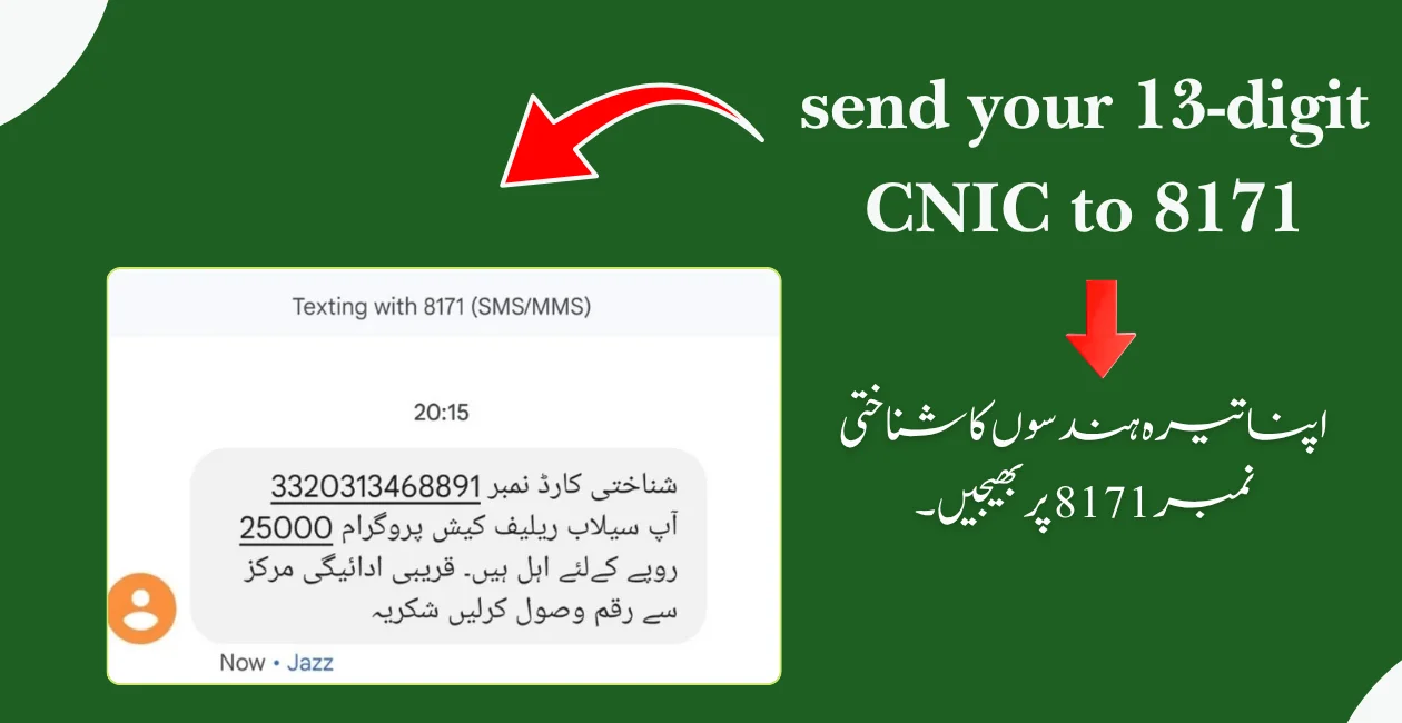 8171 SMS Check For Kafalat Payment